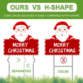 HSZJsto adjustable-spacing yard sign stakes adapt distance for various signs.