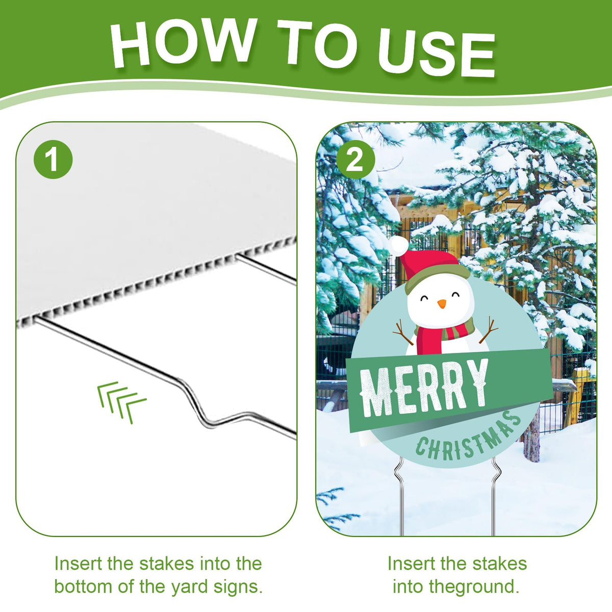 HSZJsto easy-insert stakes quick to fix into corrugated signs.
