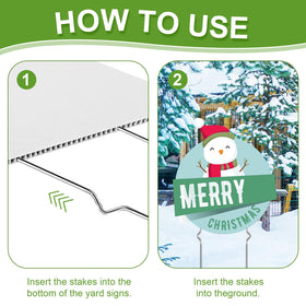 HSZJsto easy-insert stakes quick to fix into corrugated signs.