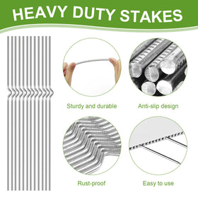 HSZJsto outdoor-use stakes ideal for real estate, garage sales, and gardens.