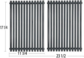 Close-up of porcelain steel surface on Htanch PG525 grate for durability.