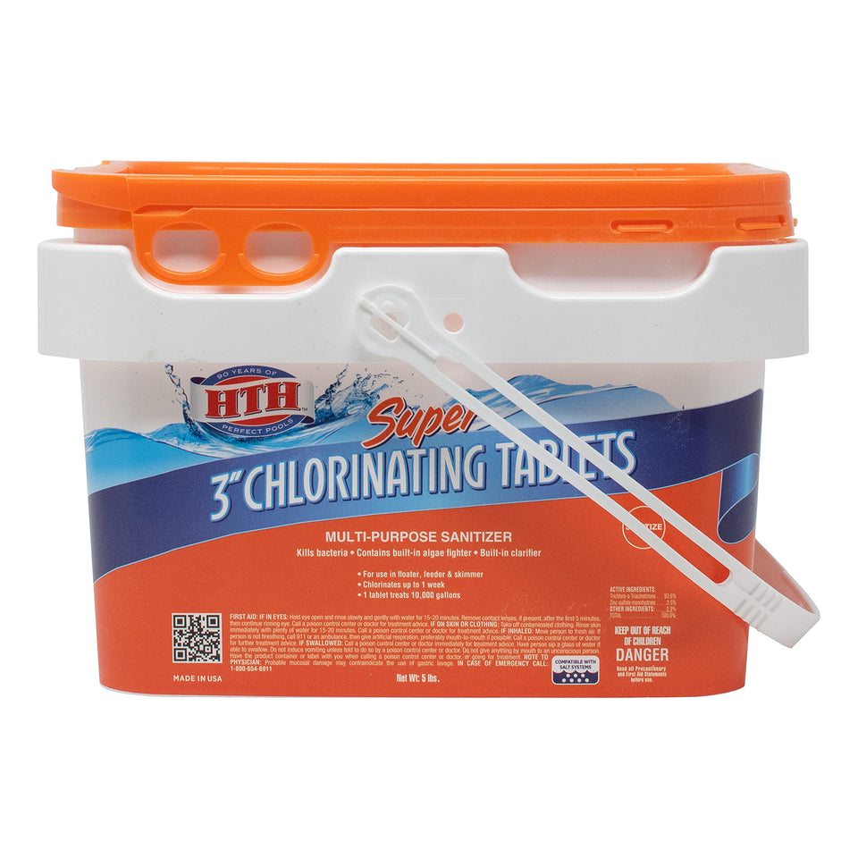 HTH 42042 Super 3-inch tablets container for convenient pool sanitization