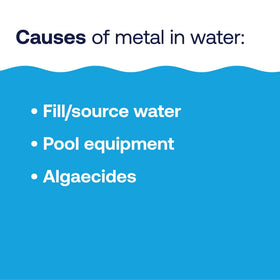 HTH Metal & Stain Defense packaging includes a 1-qt bottle for pool maintenance