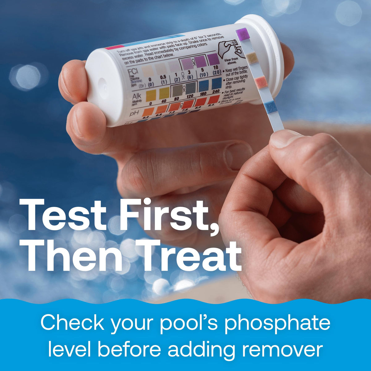 Saltwater pool setup showing HTH Remover compatibility