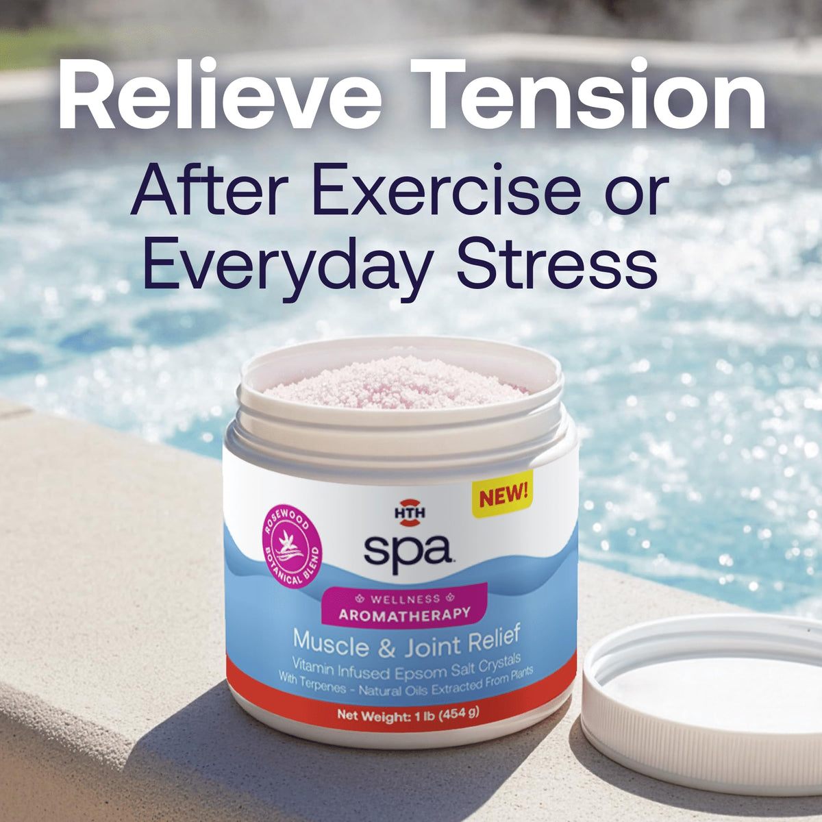 HTH Spa Wellness Aromatherapy Aloe Vera component adds moisturizing properties during soaks