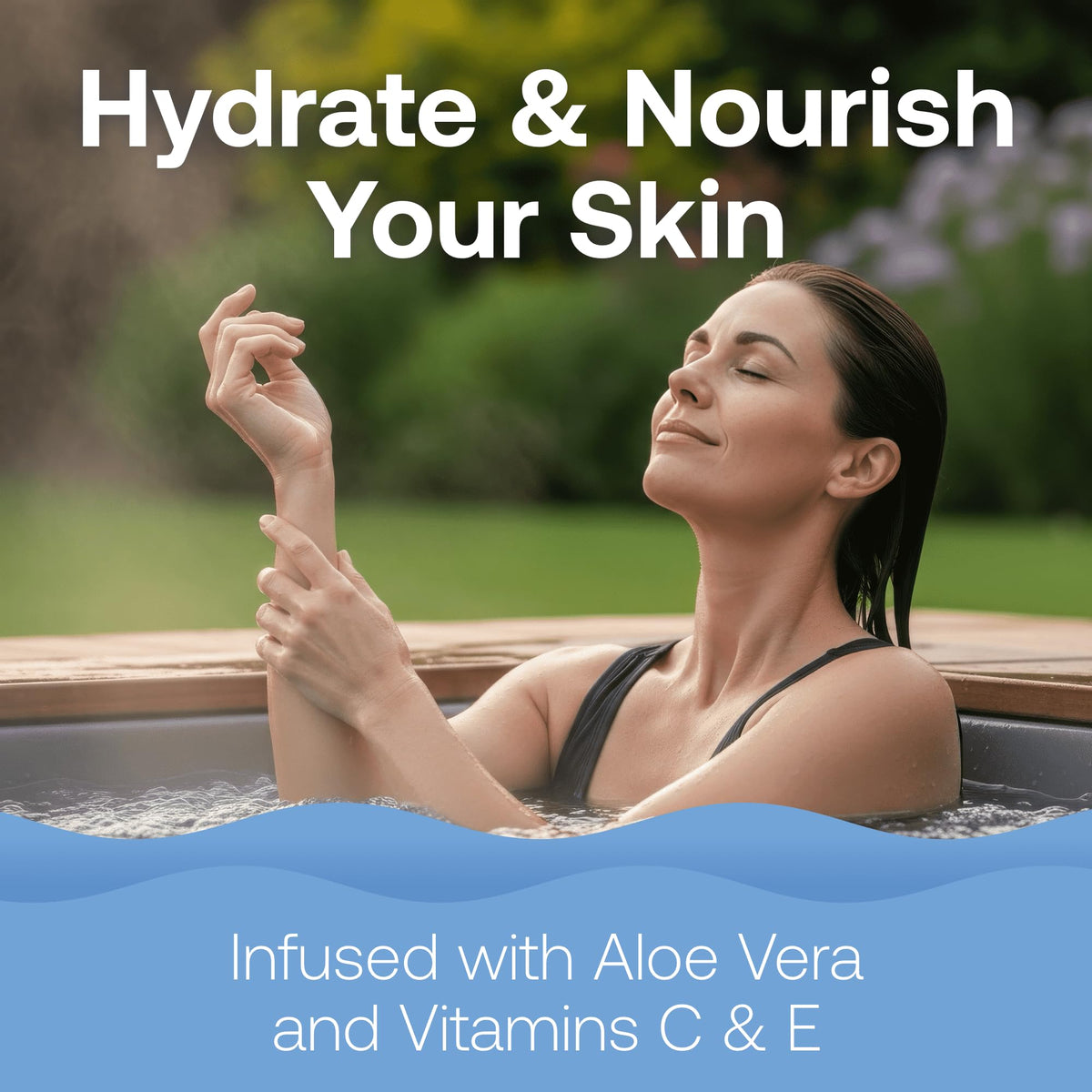 HTH Spa Wellness Aromatherapy skin-nourishment supports post-soak hydration