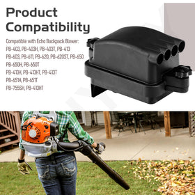 HTJYMY air filter kit installed on Echo backpack blower