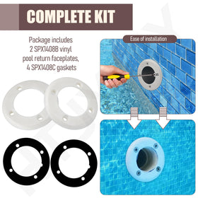 HTJYMY rust-resistant screws included for outdoor pool use