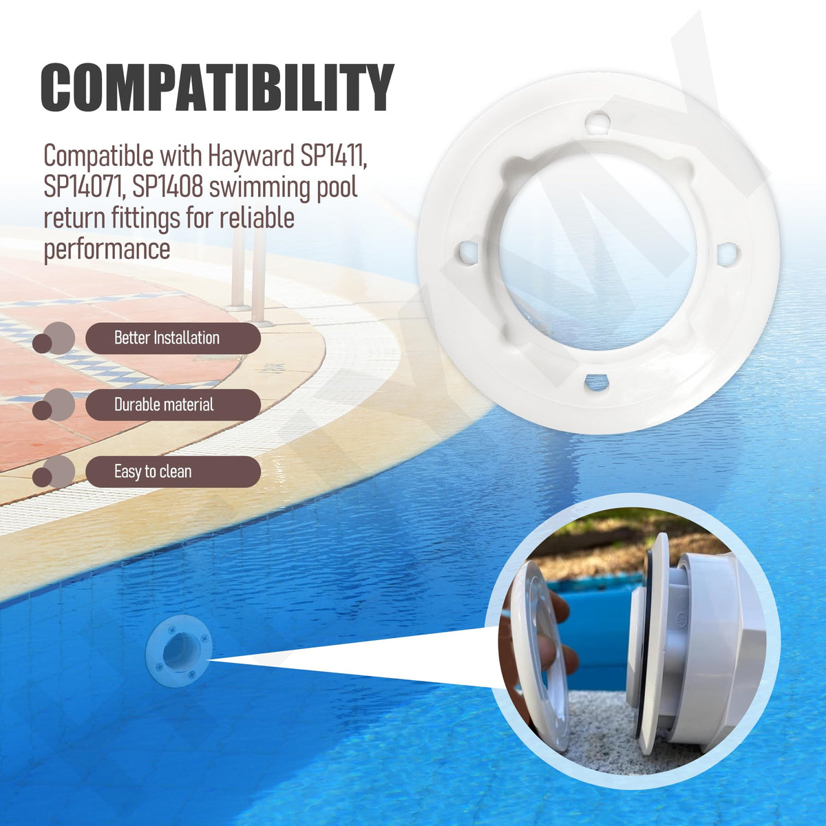 HTJYMY SPX1408C gasket ready for reliable pool return sealing