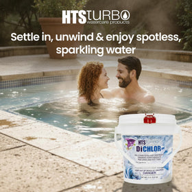 HTS Turbo weekly maintenance chlorine supports consistent sanitization