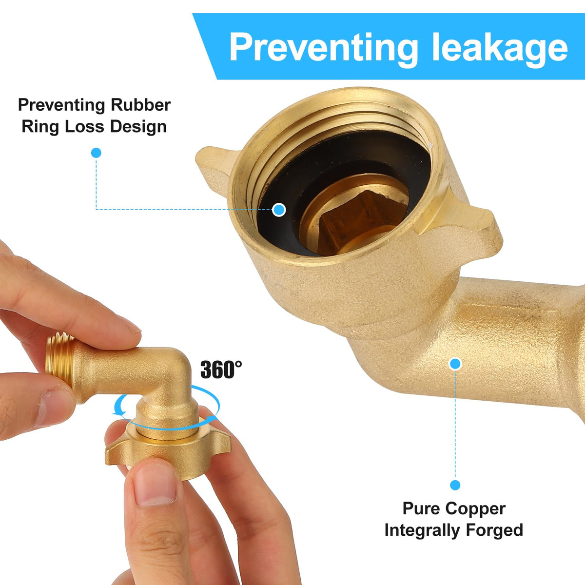 HTSKWA two-pack elbow kit includes gaskets for leak-proof seal.