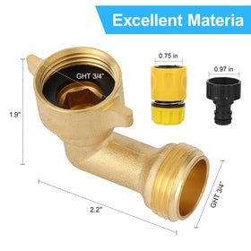 HTSKWA lead-free brass elbow demonstrates safe, durable outdoor connections.