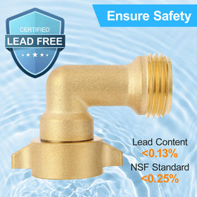 HTSKWA swivel easy-grip connector for quick, tool-free installation.