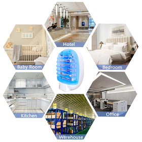 HTTLLH Bug Zapper Indoor kitchen use provides quick, non-chemical pest control.