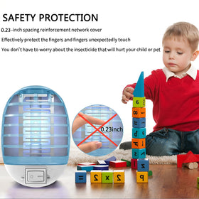 HTTLLH Bug Zapper Indoor plug-in operation demonstrates instant use in home spaces.