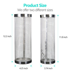 HTtoy stainless steel compost bin highlighting durable metal construction