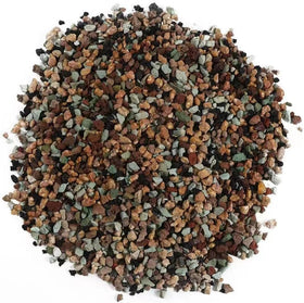 HTWNK lava rock mix bag closeup showing porous stones for drainage