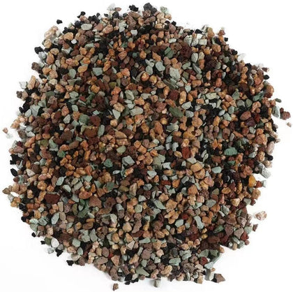 HTWNK lava rock mix bag closeup showing porous stones for drainage