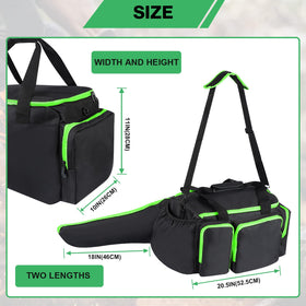 HTZSSON case opened to reveal internal compartments for batteries and tools