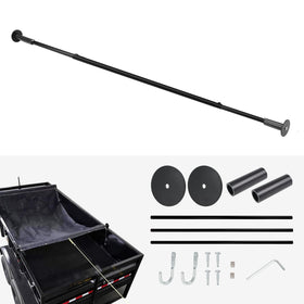HUAALIUCHE heavy-duty dump trailer tarp bar set secures cargo in windy conditions