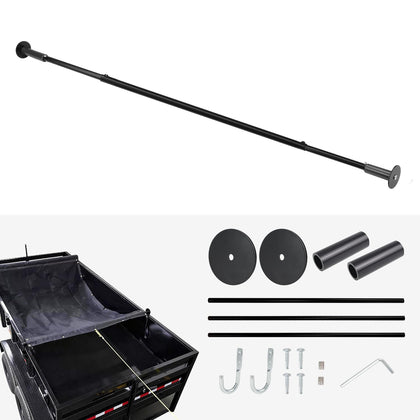 HUAALIUCHE heavy-duty dump trailer tarp bar set secures cargo in windy conditions
