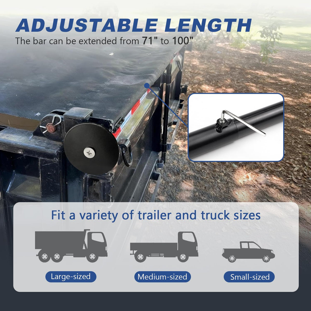 HUAALIUCHE included screws and hex key simplify quick setup