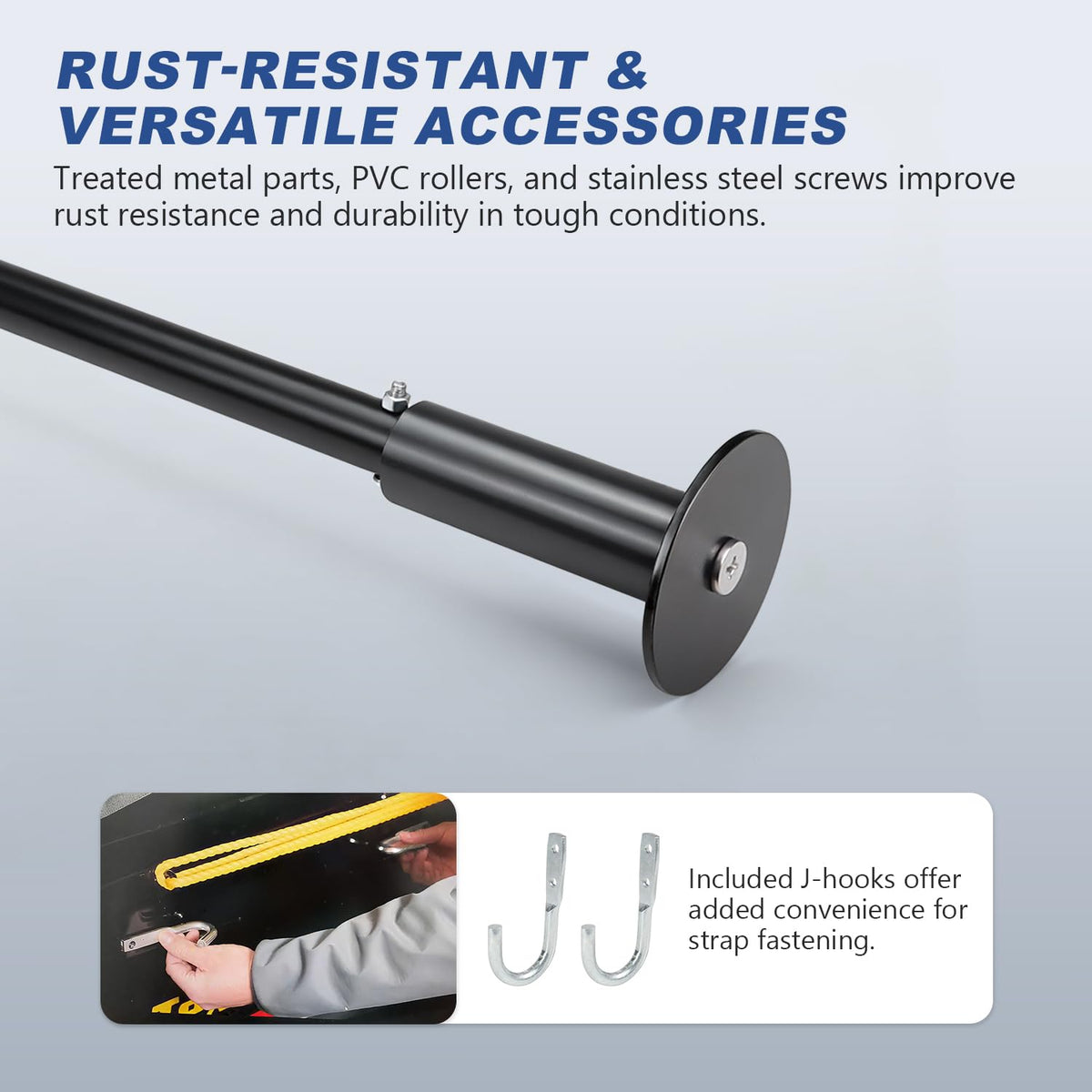 HUAALIUCHE rust-resistant metal parts endure tough weather and use