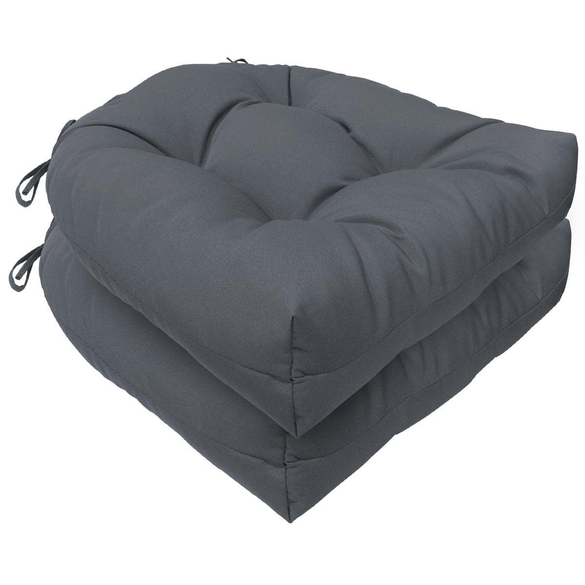 HUADUO-BEAUTY Wolfbird outdoor chair cushions 2-pack provide weatherproof patio seating.