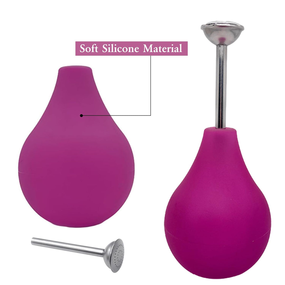 Huaerle metal sprinkler nozzle offers sturdy spray and easy cleaning after use.