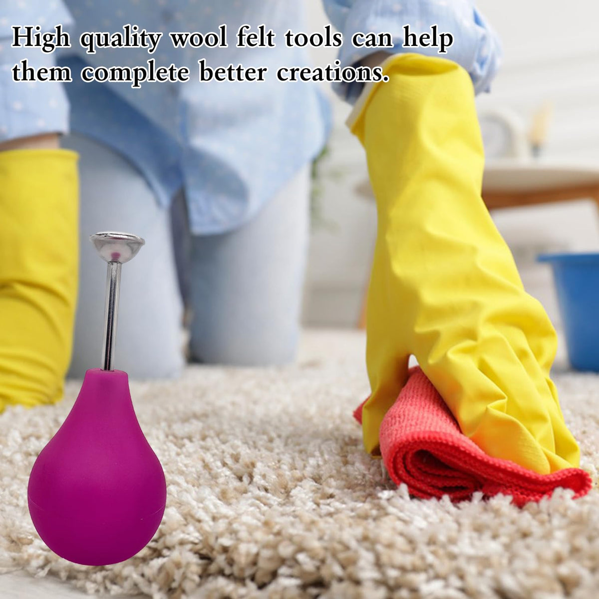 Huaerle soft silicone water bottle cushions hands while evenly wetting surfaces.