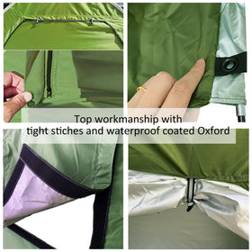 HuaKastro folded compact storage footprint in garage