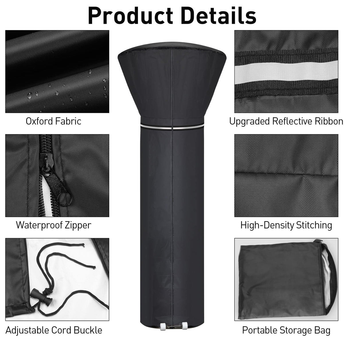Hualedi dustproof heater cover shields from dust and debris.