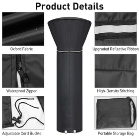 Hualedi dustproof heater cover shields from dust and debris.