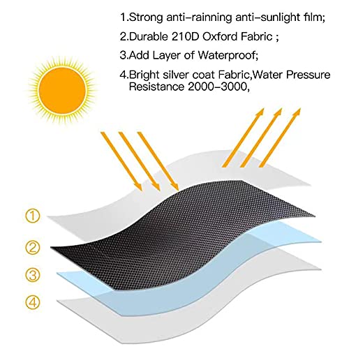 Hualedi durable cover resists sunlight and snow for year-round use.