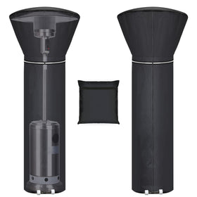 Hualedi patio heater cover with reflective strip for night visibility.