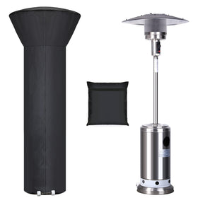 Hualedi patio heater cover with zipper protects outdoor unit from rain