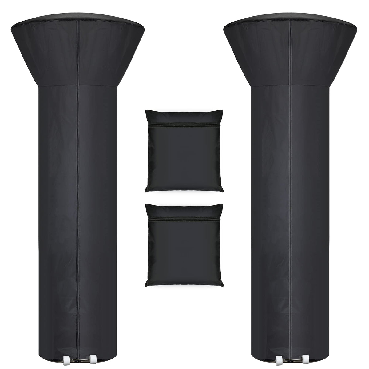 Hualedi patio heater cover with zipper for quick access and all-weather protection.