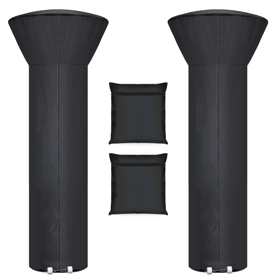 Hualedi patio heater cover with zipper for quick access and all-weather protection.
