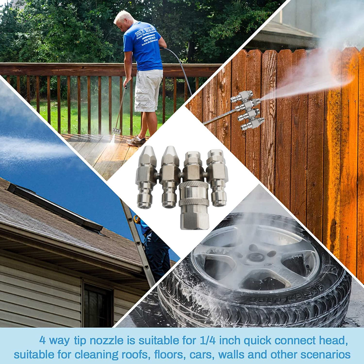 HuangTian J-Rod tip 25-degree provides mid-range wash for surfaces.