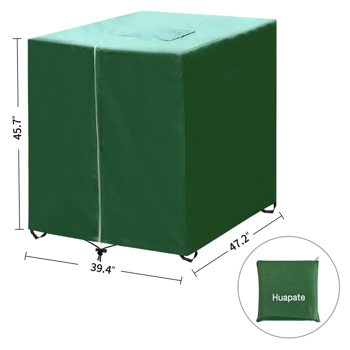 Huapate 1000L-compatible cover fits outdoors, shielding contents from sunlight.