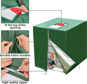 Huapate Zipper detail showing durable one-side access.