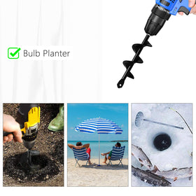HUAPPNIO bulb planter auger for planting bulbs quickly and accurately.