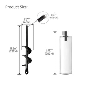 HUAPPNIO ice and sand digging auger for versatile outdoor tasks.