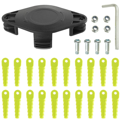 HUAREW ACFHRL2 blade head compatibility with Ryobi trimmers boosts weed cutting efficiency