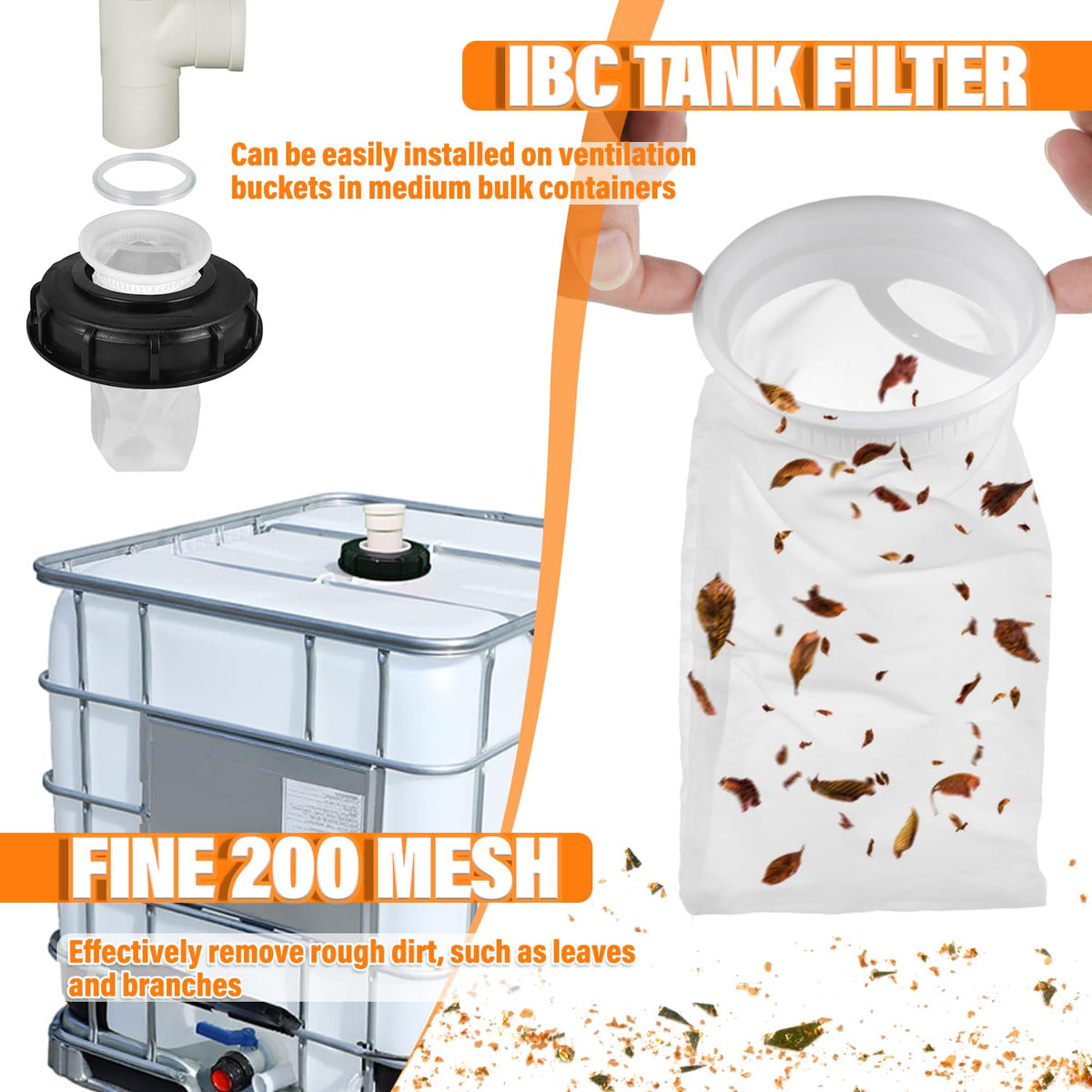 HUAREW water flowing through the filter in action.