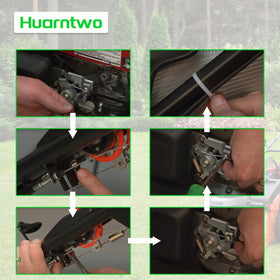 Huarntwo brand-new throttle cable, high-quality material for long-lasting mower performance.