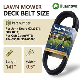 Huarntwo GX21833 belt closeup teeth showing durable construction for long-lasting performance.