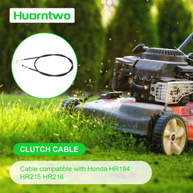 Huarntwo throttle cable durability close-up, designed to withstand regular mowing.