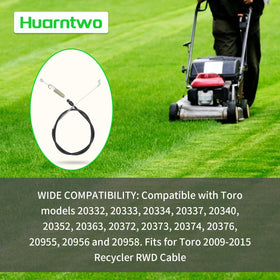 Huarntwo Toro 20334 compatibility for drive cable replacement.