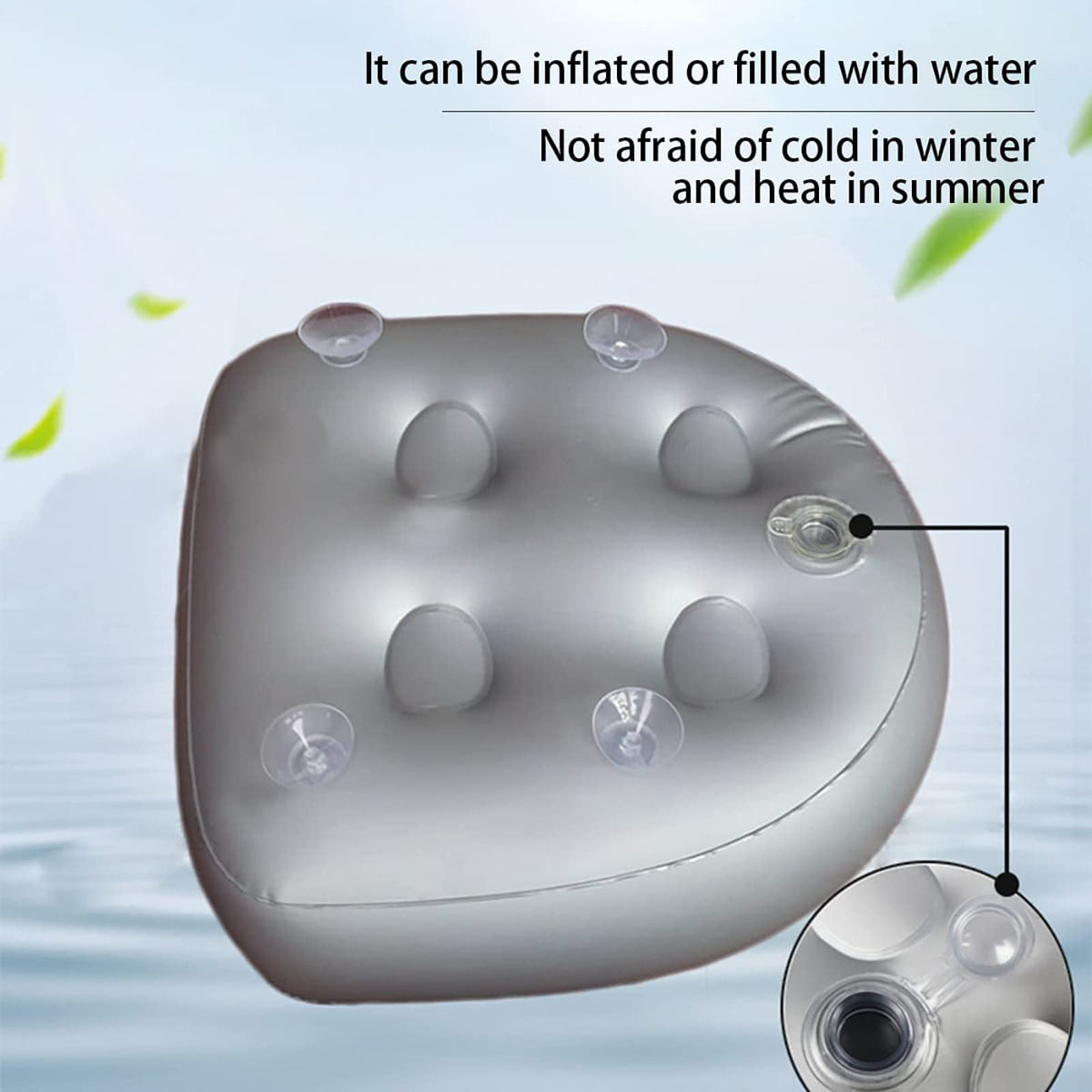 Huazzzyi dual-purpose spa seat can be inflated or filled with water